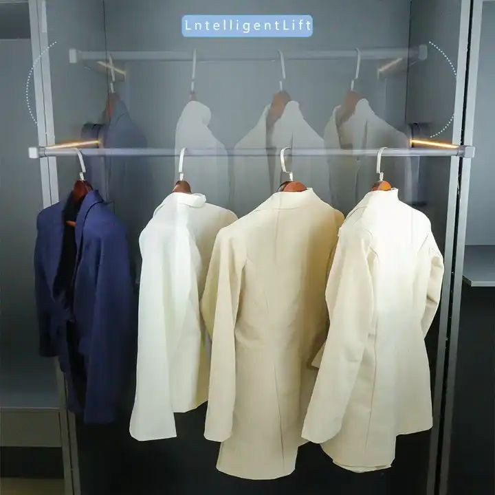 Automatic Lifting Wardrobe Clothes Touch Lifting Control Lever