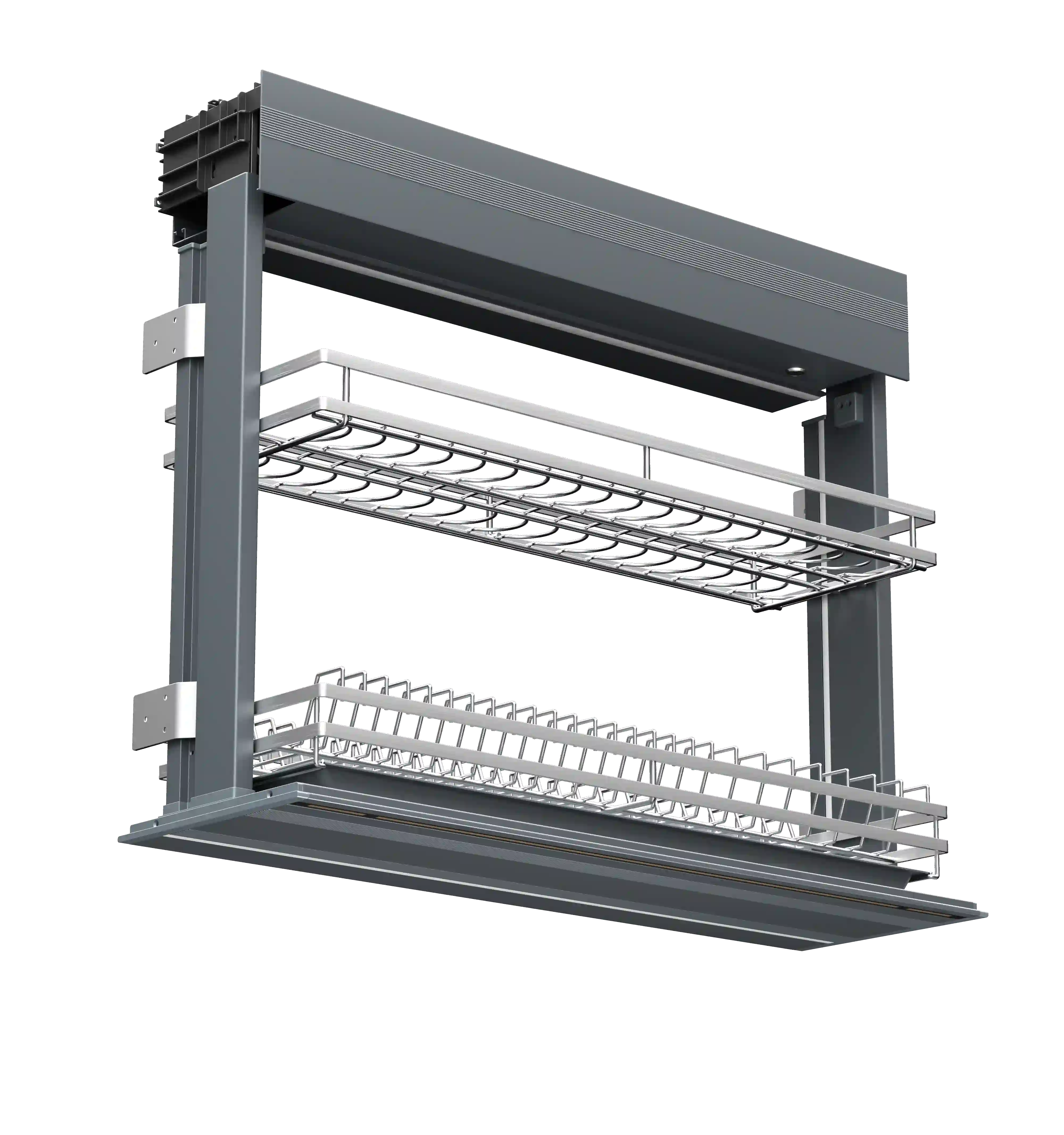Electric Lift Down Dish Rack for Kitchen Cabinets factory